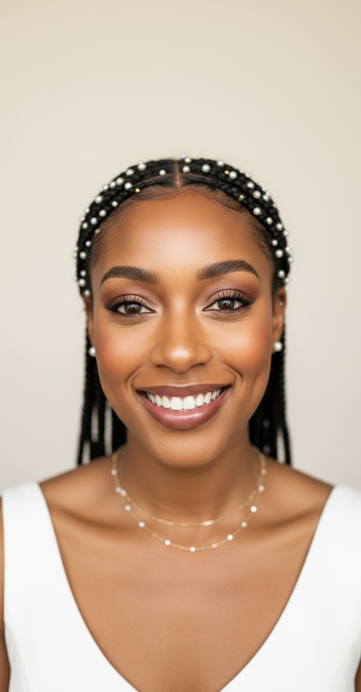 After Fulani Braids With Beads